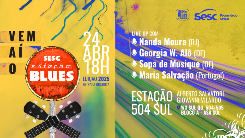 Vai começar uma nova temporada do Sesc Estação Blues! Confira a programação
